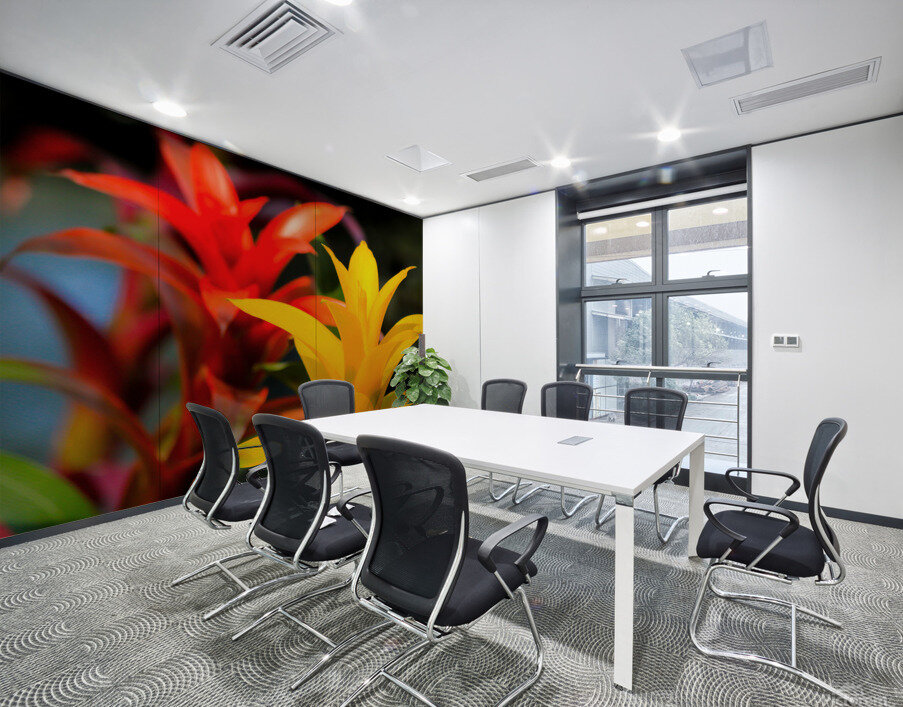 Vibrant Botanicals Wall Printing