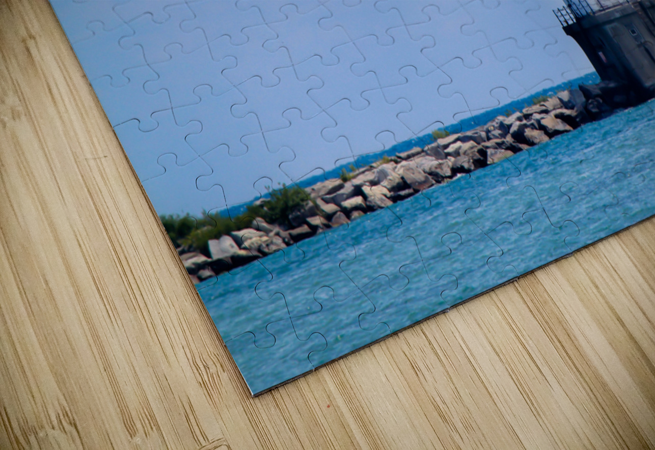 Chicago Harbor Light at Lake Michigan Kinseys Captures Puzzle